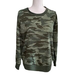 Splendid Camouflage Long Sleeve Top size S/CH